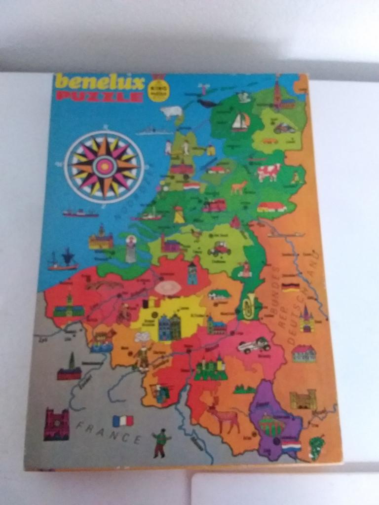 Benelux Puzzel 70 stuks, Ophalen of Verzenden, Minder dan 500 stukjes, Gebruikt, Legpuzzel