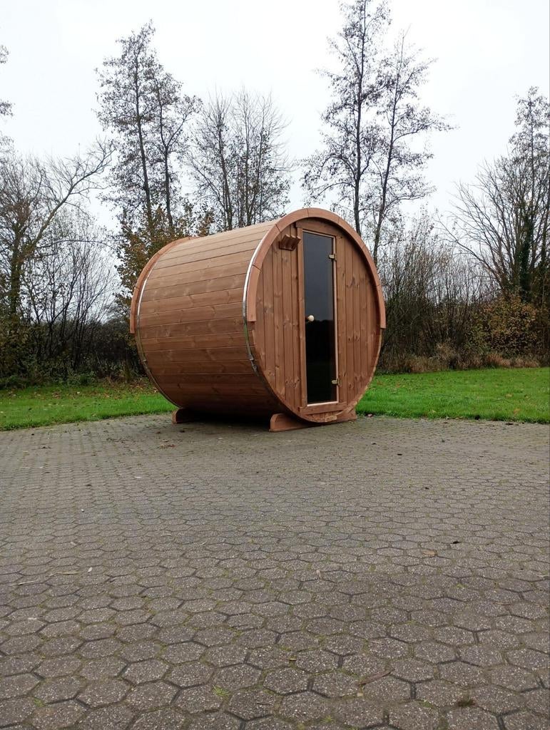 Houten Barrel Sauna thermohout - Nieuw!, Ophalen, Fins of Traditioneel, Wellnessandgarden, Nieuw