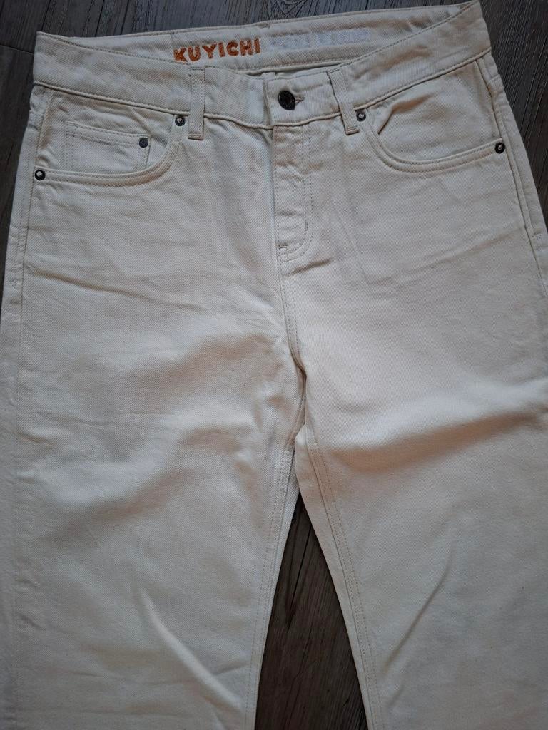 KUYICHI Lena low loose fit jeans W28 L32, Nieuw, Ophalen of Verzenden, W28 - W29 (confectie 36), Wit