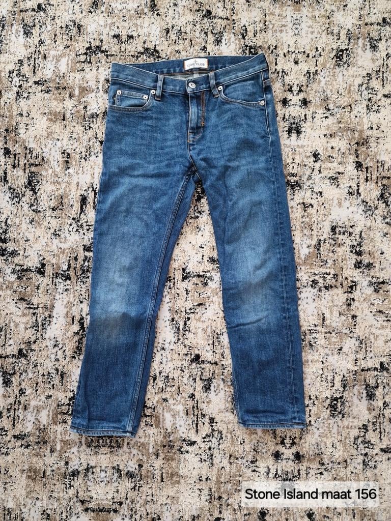 Stoere Stone Island Jeans Maat 156, Kinderen en Baby's, Kinderkleding | Maat 152, Broek, Ophalen of Verzenden, Zo goed als nieuw