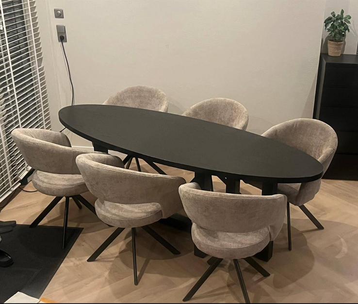 Eetkamerstoelen Draaibaar 6 Stoelen NIEUW ‼️, Overige kleuren, Nieuw, Ophalen of Verzenden, Nieuwe draaibare eerkamerstoelen