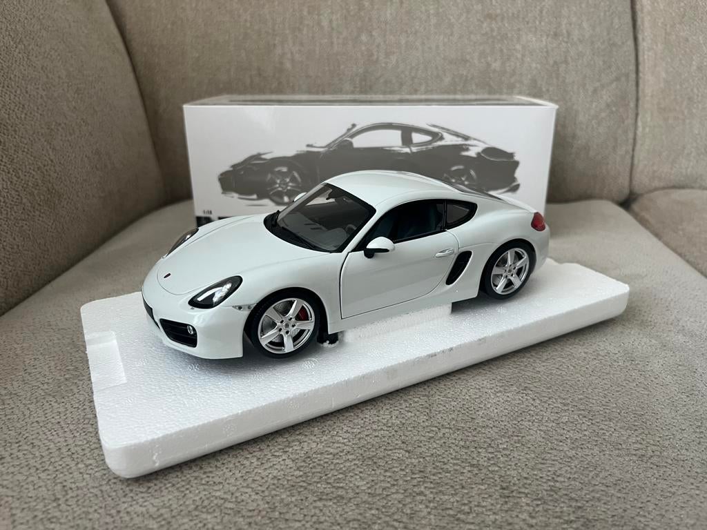 Minichamps Porsche 981 Cayman white, Ophalen of Verzenden, Zo goed als nieuw, MiniChamps