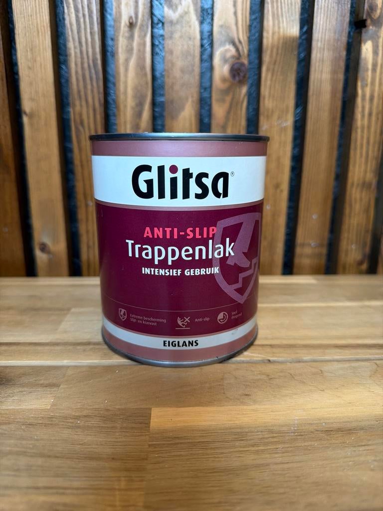 Glitsa Trappenlak Anti-Slip 0,75L - Nieuw, Ophalen, Overige kleuren, Nieuw, Lak