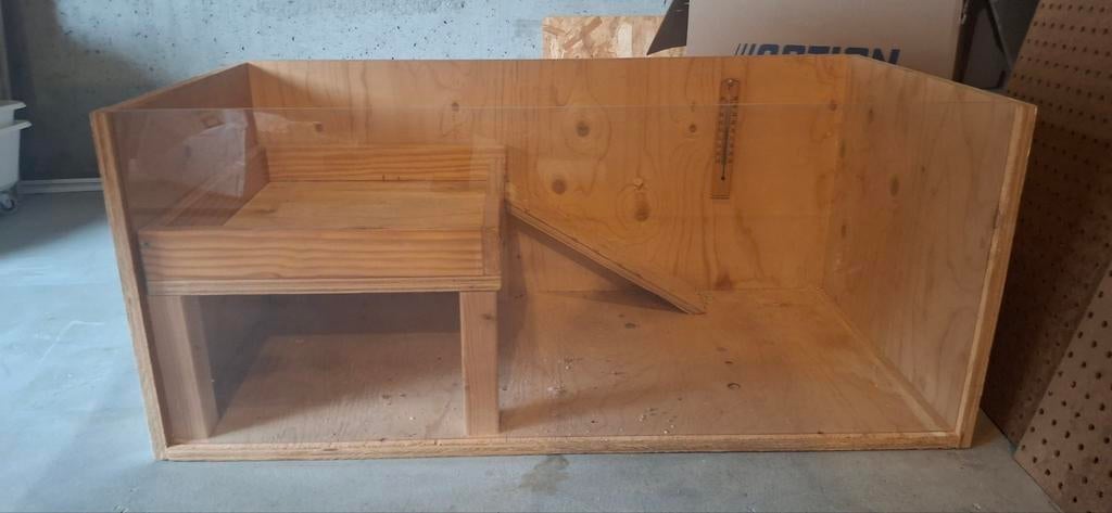 Houten knaagdieren hok ±100x50cm voor kleine knaagdieren, Dieren en Toebehoren, Gebruikt, Muis, Hok, 75 tot 110 cm