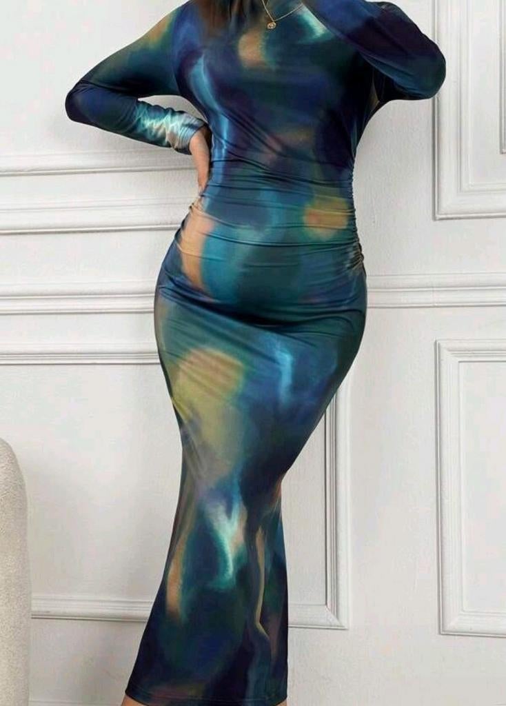 Mooie zwangerschapsjurk voor fotoshoot of feestje, Kleding | Dames, Gelegenheidskleding, Zo goed als nieuw, Overige typen, Maat 38/40 (M)