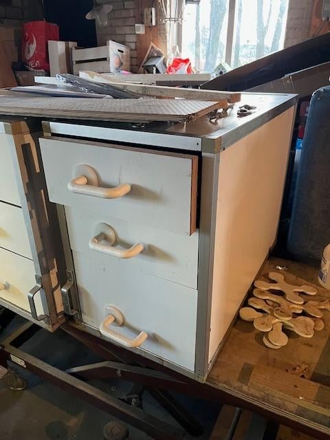 auto apotheek kast lade koeling dierenarts, Ophalen, Gebruikt