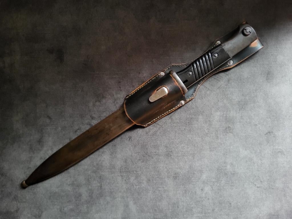 Repro frog voor Duitse K98 bajonet zwart, Ophalen of Verzenden, Landmacht, Duitsland, Mes of Dolk