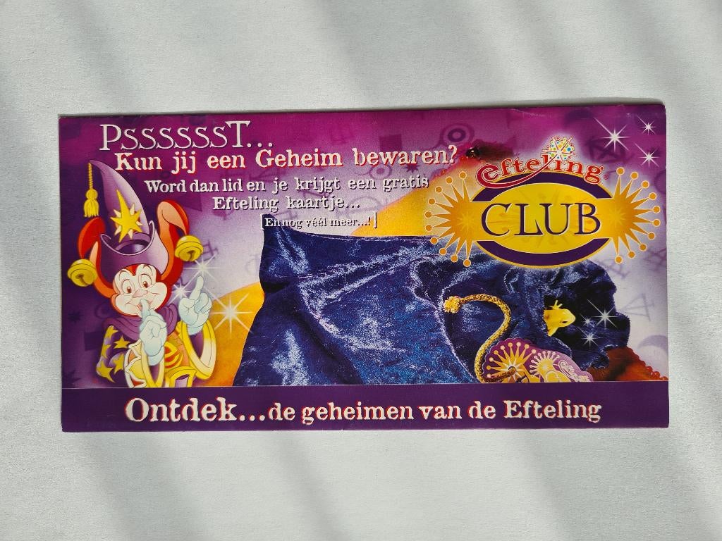 Efteling - Folder -21, Verzamelen, Efteling, Ophalen of Verzenden, Zo goed als nieuw, Overige typen