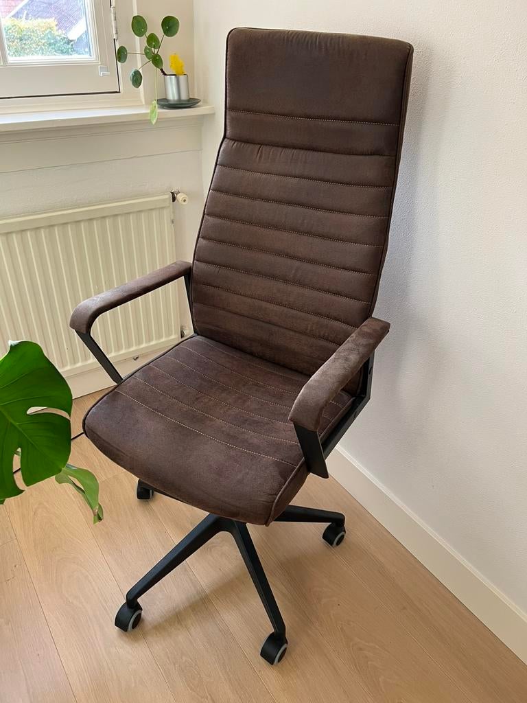 Kara design labora high vintage bureaustoel bruin kunstleer, Huis en Inrichting, Bureaustoelen, Zo goed als nieuw, Bruin, Ophalen of Verzenden