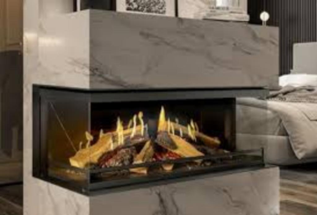 Kalfire e-one 130s, Ophalen, Zo goed als nieuw, Inbouwhaard, Elektrische haard