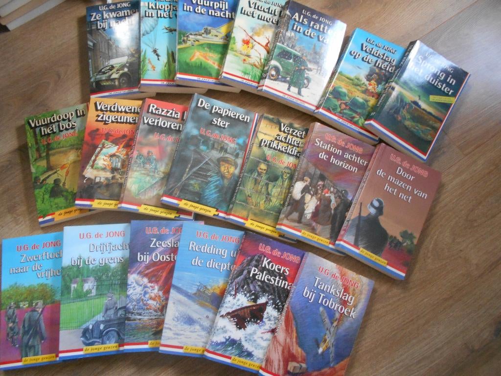 U.G. de Jong De jonge Geuzen serie deel 1 t/m 20, Ophalen of Verzenden, Tweede Wereldoorlog, Zo goed als nieuw, Overige onderwerpen
