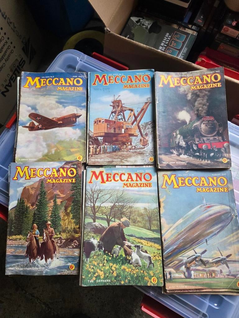 30 meccano magazines 40 50 er jaren 15 euro, Ophalen of Verzenden, Tractor of Landbouw