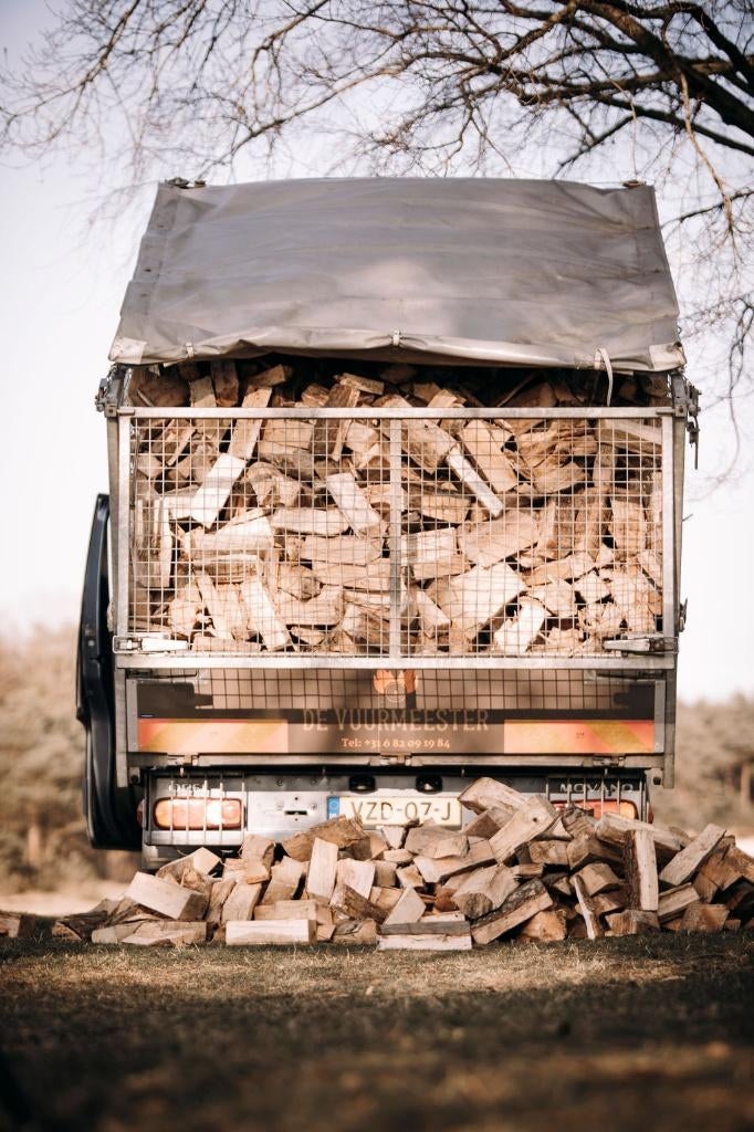 Haardhout | Eik & Beuk | Ovendroog - TOP HOUT, Minder dan 3 m³, Verzenden, Eikenhout, Blokken