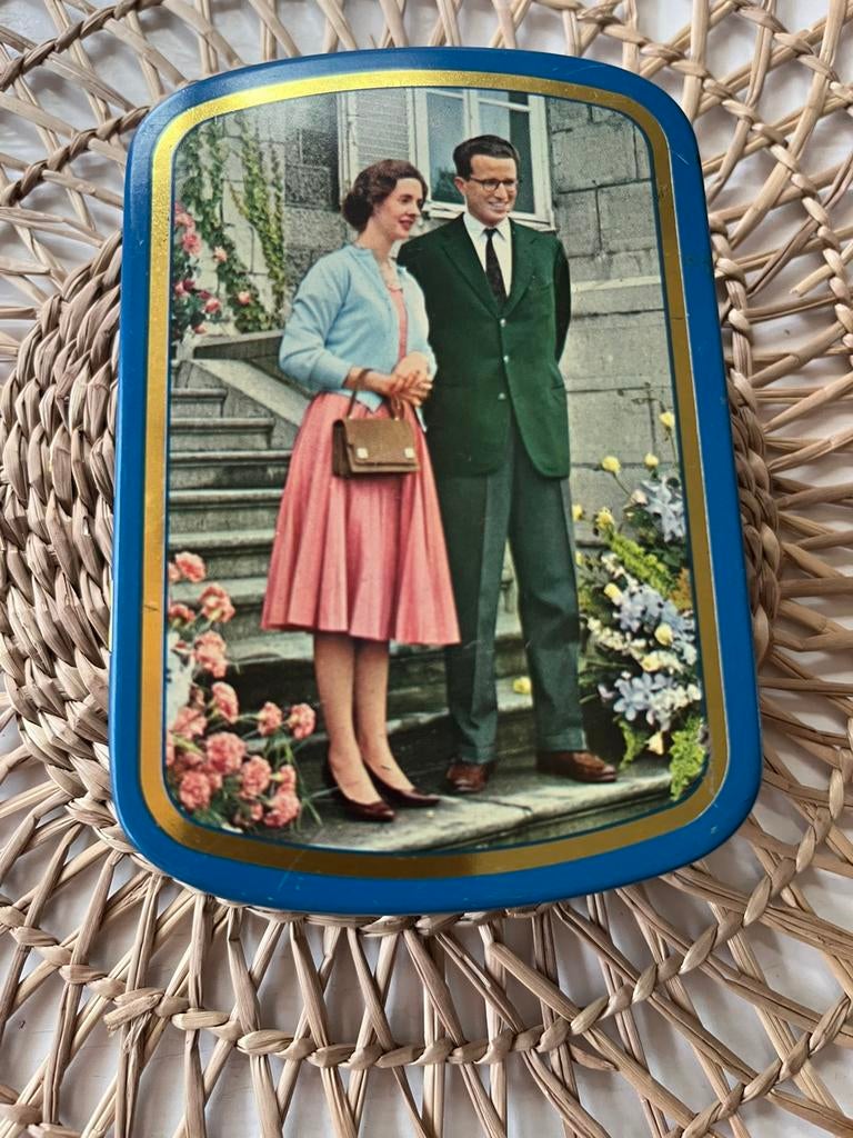 Tabaksdoosje Koning Boudewijn en Koningin Fabiola, Ophalen of Verzenden, Zo goed als nieuw, Overige