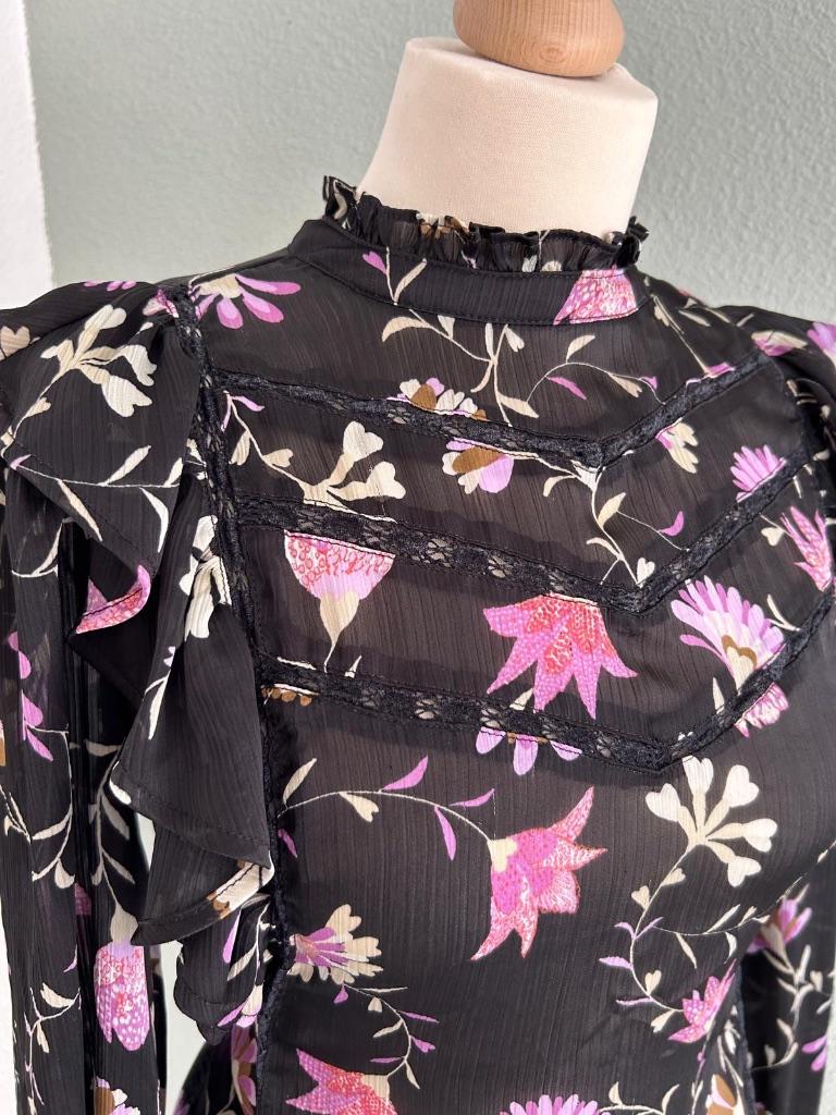 Fabienne Chapot maat 40 broderie Pomme top 109, Maat 38/40 (M), Paars, Ophalen of Verzenden, Zo goed als nieuw