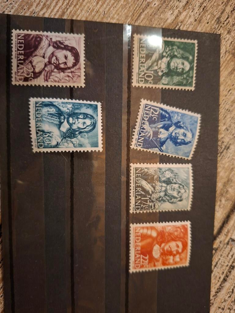 5 Postzegels Nederlandse Zeehelden - Ongebruikt, Postzegels en Munten, Postzegels | Volle albums en Verzamelingen, Nederland, Ophalen of Verzenden