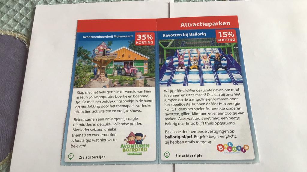 Attractieparken voordeelbon tot 1 juli 2026, Drie personen of meer, Kortingsbon