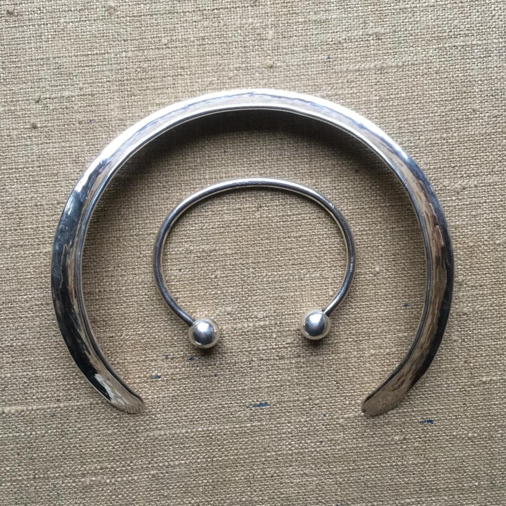 Vintage zwaar verzilverde spang collier en armband. Ketting, Verzenden, Zo goed als nieuw, Zilver, Overige materialen