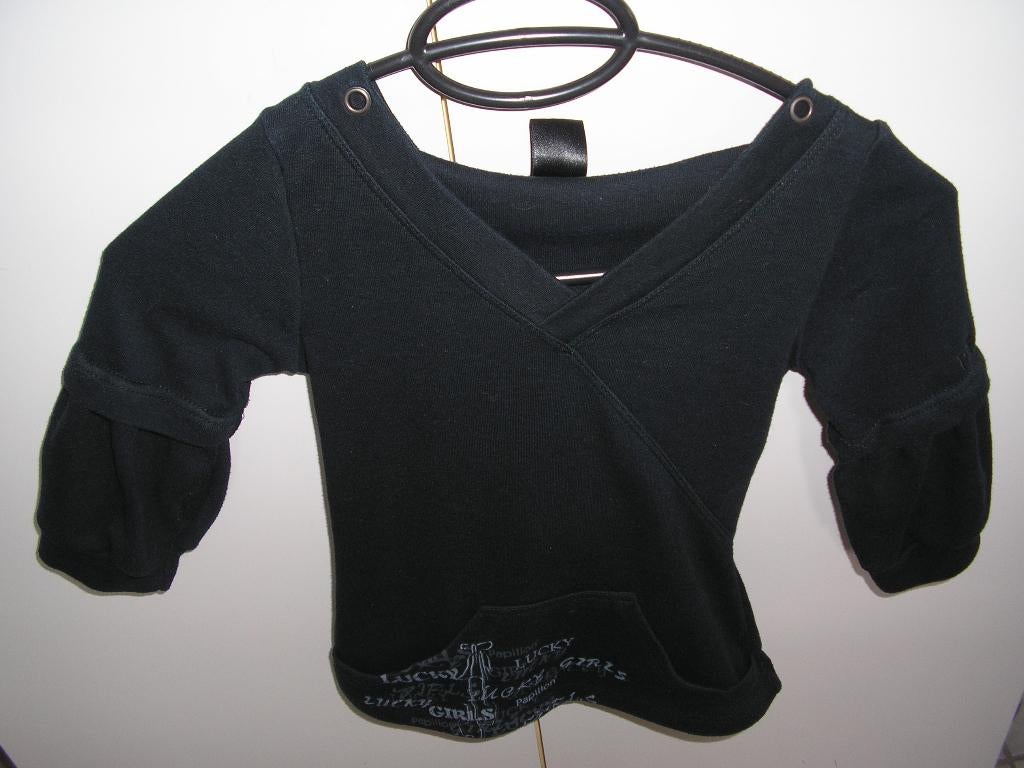 Longsleeve met capuchon maat 104, Ophalen of Verzenden, Zo goed als nieuw, Meisje, Shirt of Longsleeve