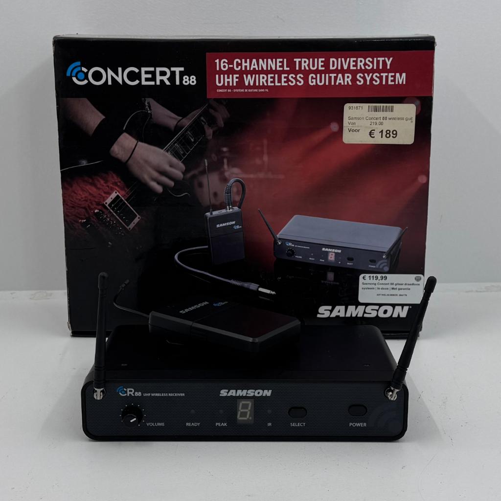 Samson Concert 88 gitaar draadloos systeem | In doos |, Muziek en Instrumenten, Overige merken, Gebruikt, 88 toetsen, Dordrecht@usedproducts.nl