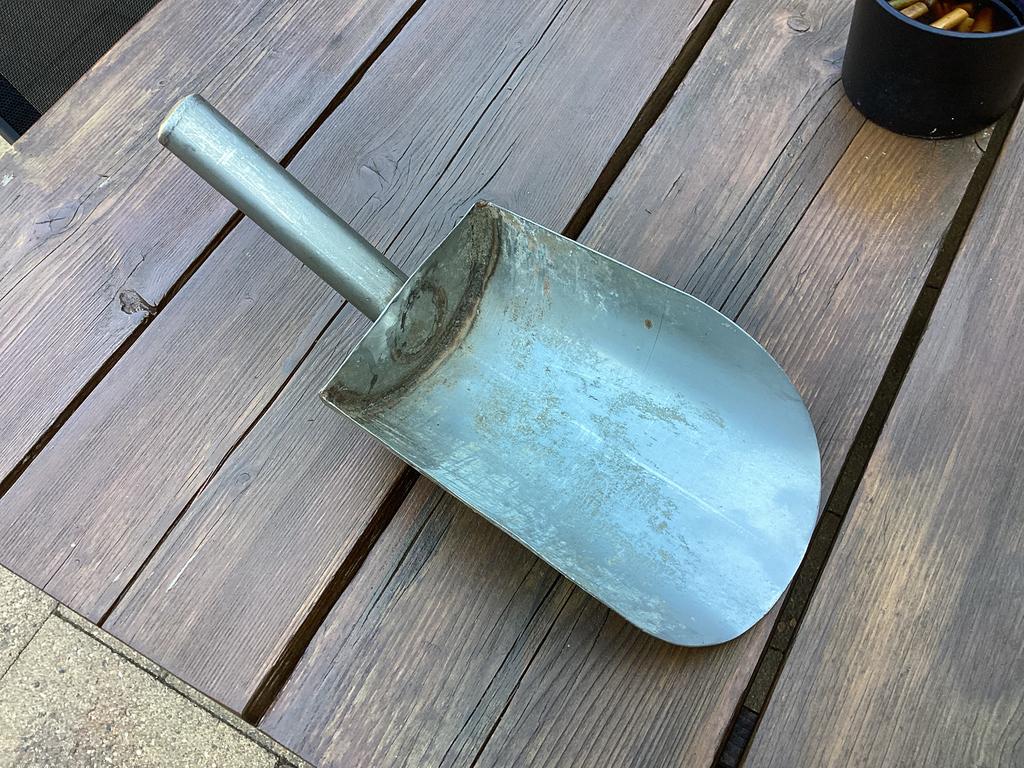 Grutters schep kruidenier schep rvs, Ophalen of Verzenden, Gebruikt