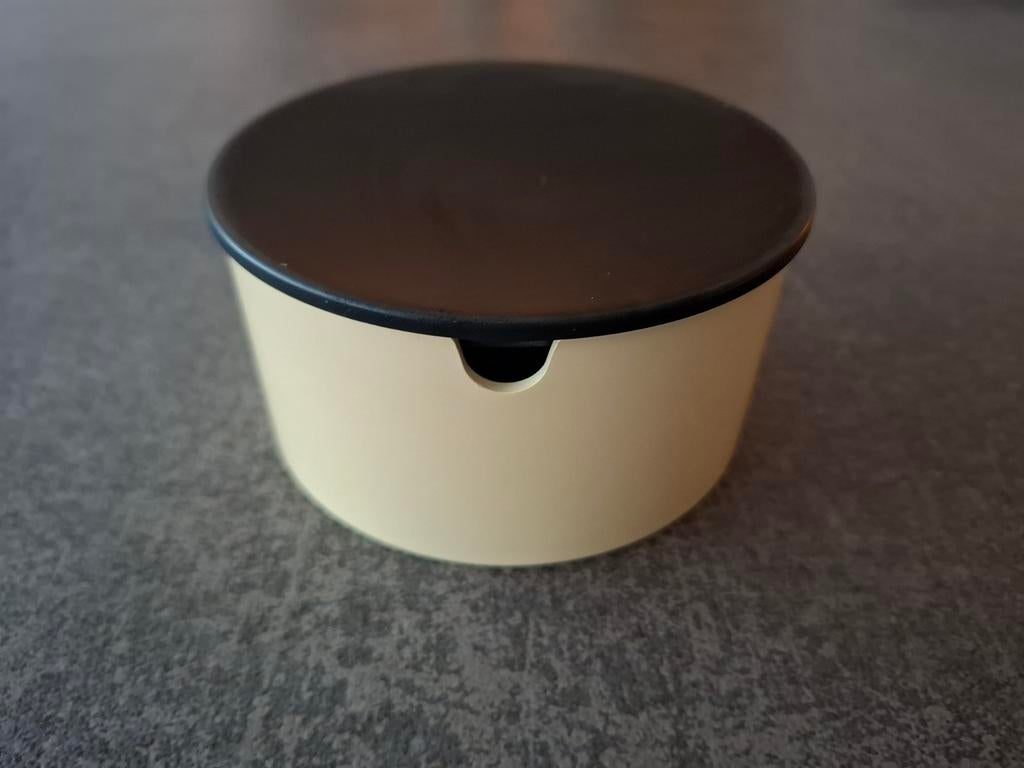Stelton suikerpotje zwart/creme - Erik Magnussen design, Verzenden, Gebruikt