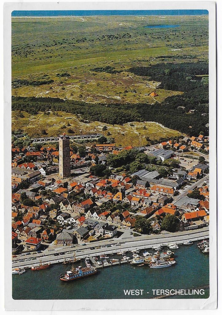 West Terschelling gelopen Ansichtkaart ( B2648 ), Verzenden, 1980 tot heden, Gelopen, Waddeneilanden