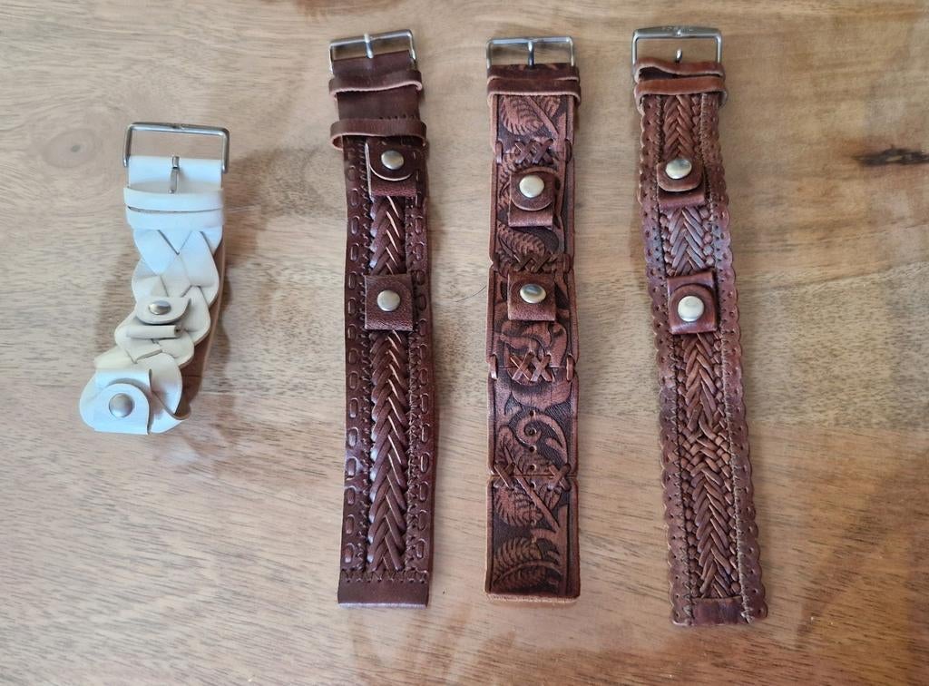 Fossil horloge bandjes 4x, Ophalen of Verzenden, Leer, Fossil