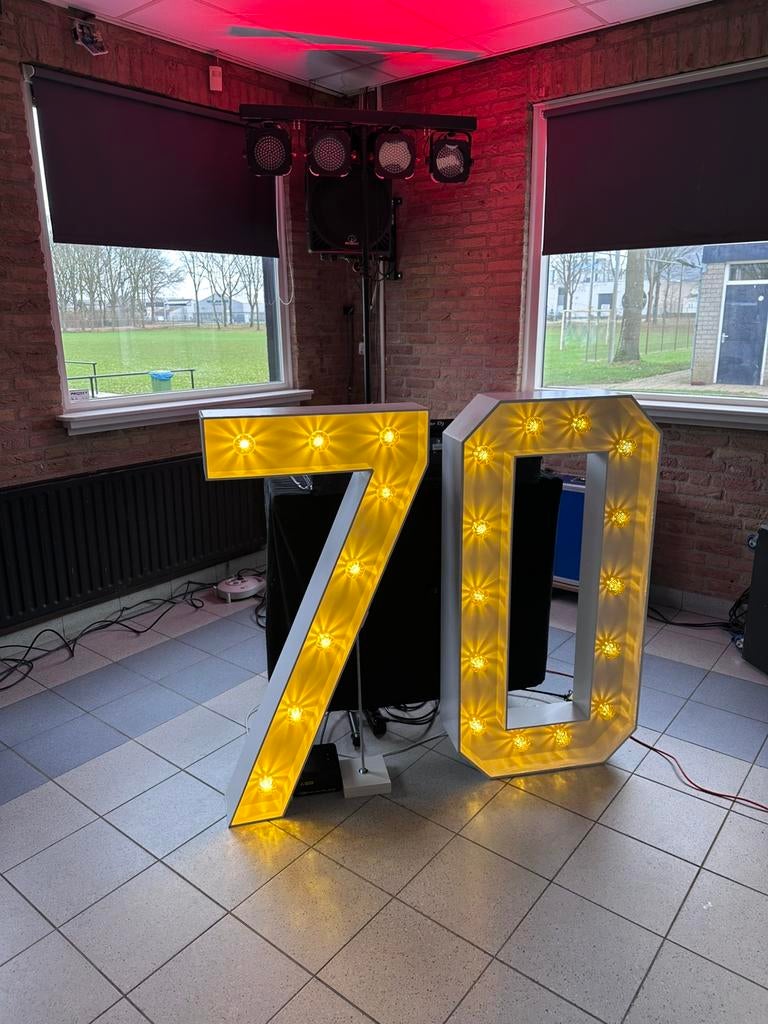 XXL lichtcijfers te huur, Ophalen, Zo goed als nieuw, Verjaardag