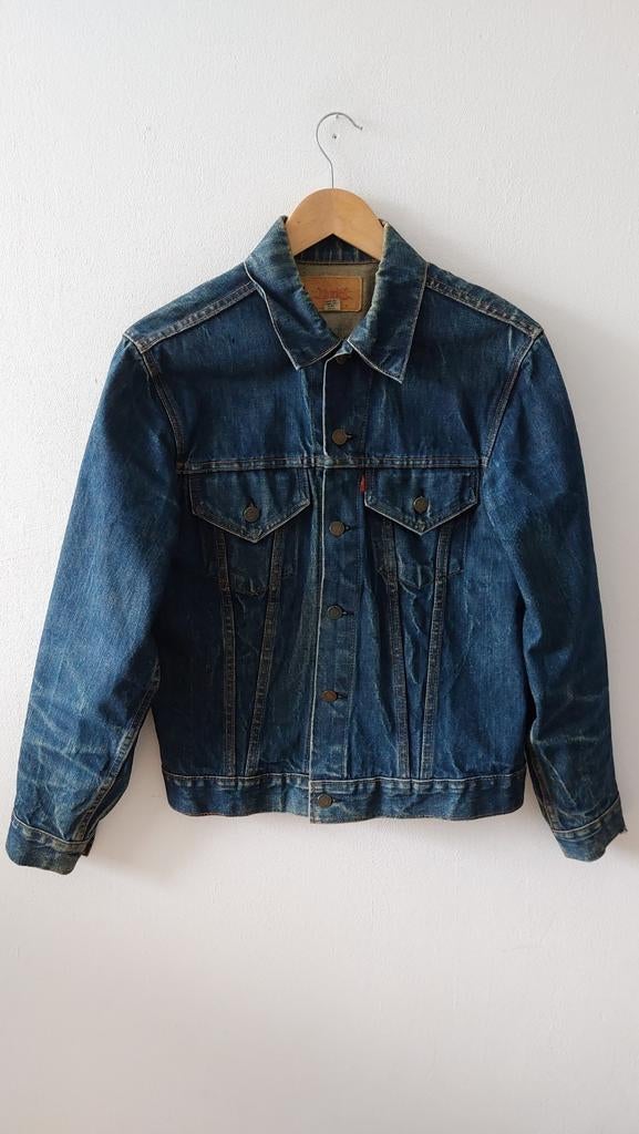 Vintage 70s USA Levis big E denim jacket M, Ophalen of Verzenden, Gedragen, Levi’s, Maat 48/50 (M)