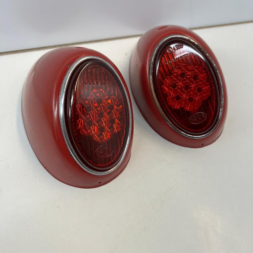 Achterlichtenset VW Beetle 56-61 Hassia Oval Dickholmer Bug, Ophalen of Verzenden, Gebruikt