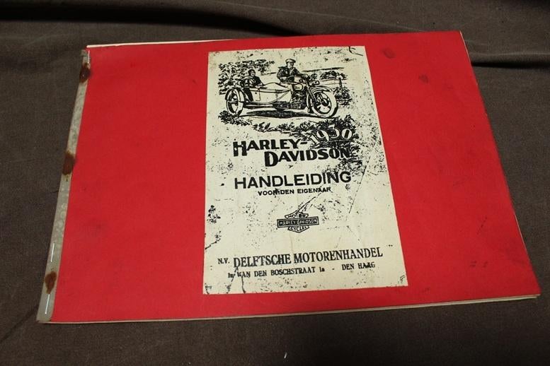 Harley Davidson 1930 motorfiets handleiding, Motoren, Handleidingen en Instructieboekjes, Ophalen of Verzenden, Harley-Davidson of Buell