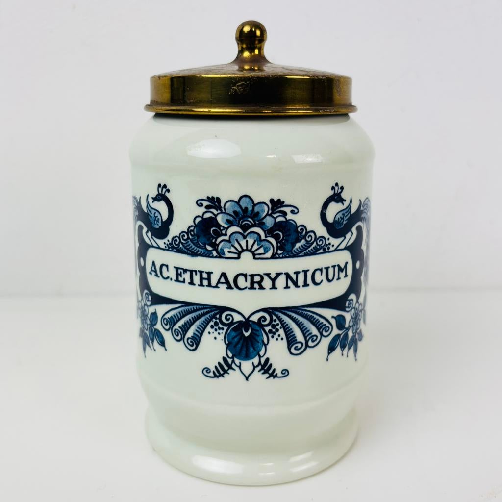 Kon. Goudsche apotheekpot “Acetacrynicum” 1857, Antiek en Kunst, Ophalen of Verzenden