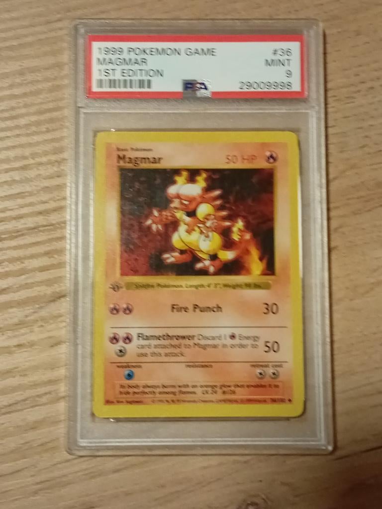 Magmar base 1st ed shadowless, Ophalen of Verzenden