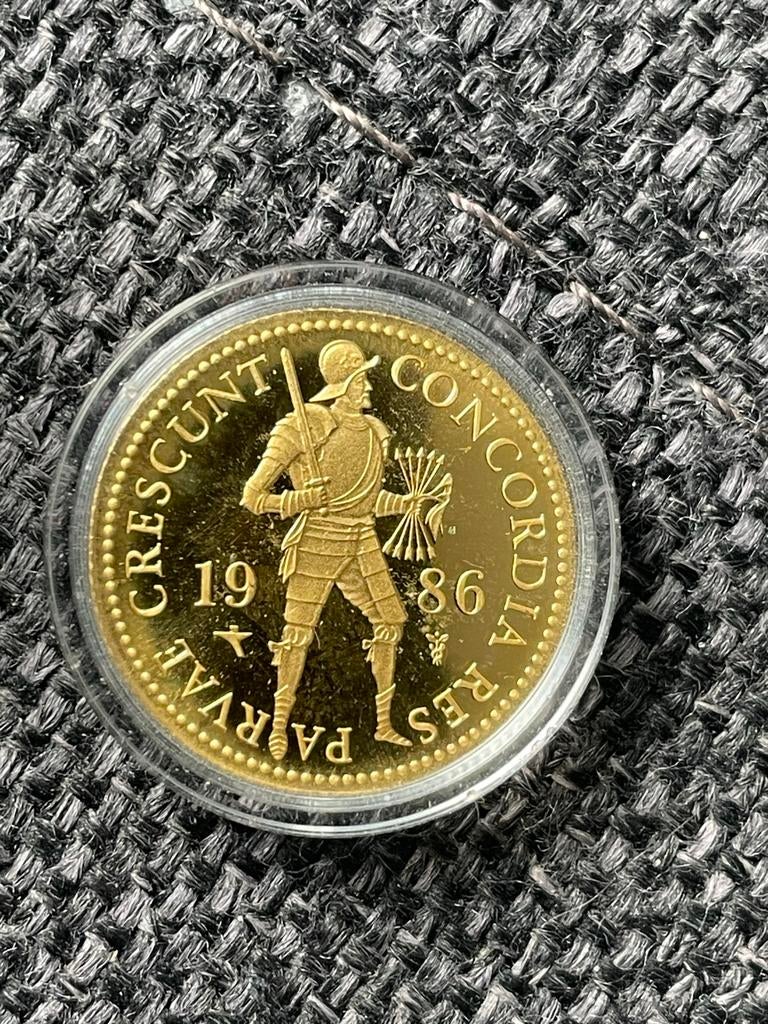 Gouden Dukaat 1986 - Proof., Postzegels en Munten, Ophalen, Goud