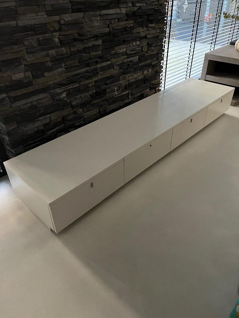 Dressoir / tv meubel, Ophalen, Gebruikt, 200 cm of meer, Met lade(s)