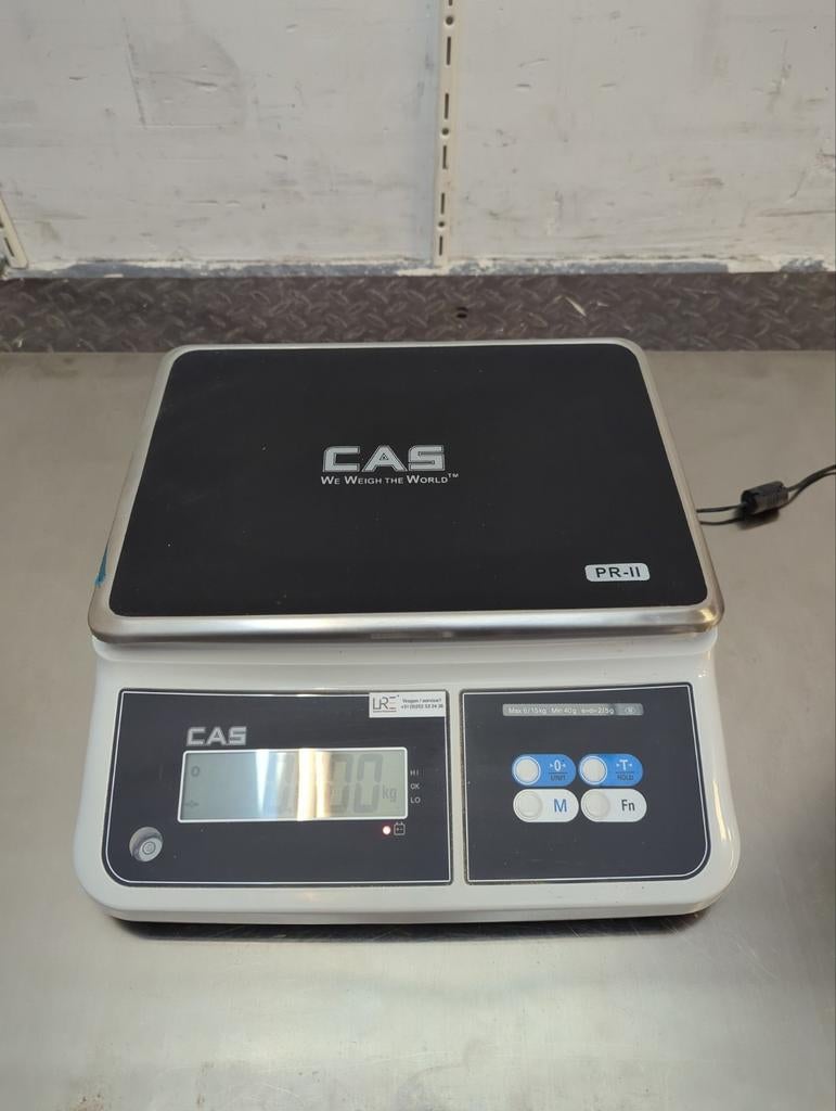 CAS PR-II Weegschaal 6/15kg - Geijkt & met Aankoopbewijs, Witgoed en Apparatuur, Weegschalen, Zo goed als nieuw, Digitaal, Winkelweegschaal