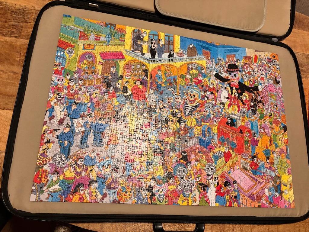 Jan van Haasteren Dia de los Muertos 1000 stukjes, Ophalen, 500 t/m 1500 stukjes, Gebruikt, Legpuzzel