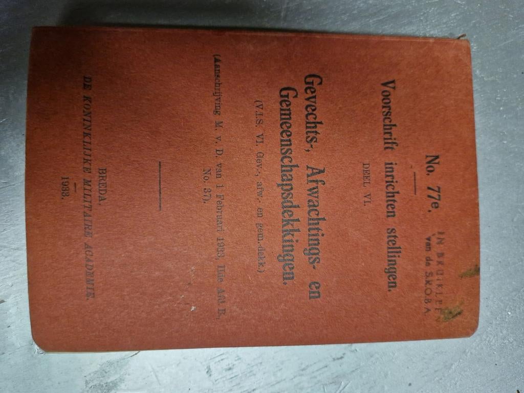 Oude militaire handleidingen, Boeken, Woordenboeken, Ophalen of Verzenden, Gelezen, Overige uitgevers, Nederlands