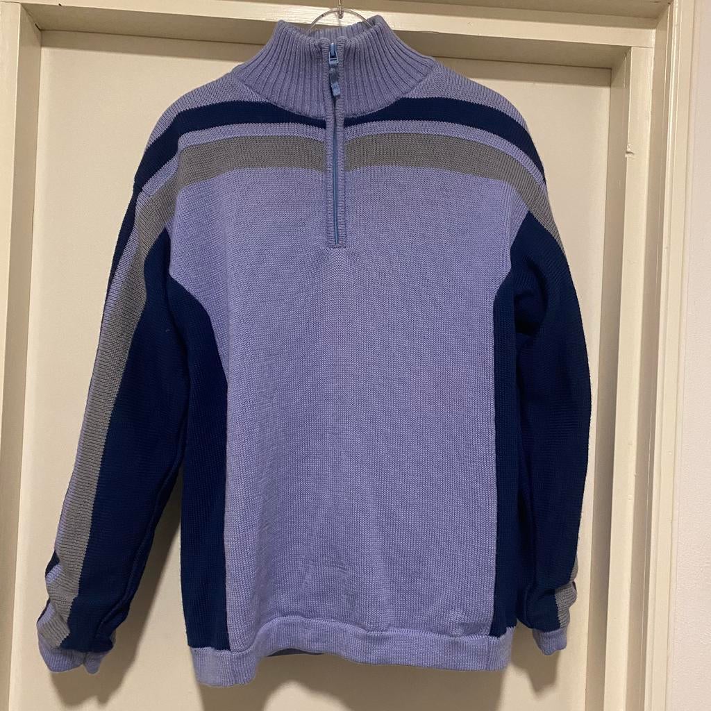 UNISEX SHAMP WOLLEN TRUI S/46/36-38., Ophalen of Verzenden, Gedragen, Maat 46 (S) of kleiner, Blauw