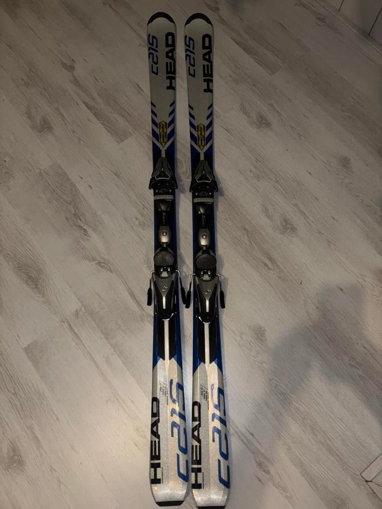 Ski's Head C215 (156cm) met stokken (125cm), Ophalen, 140 tot 160 cm, Gebruikt, Carve