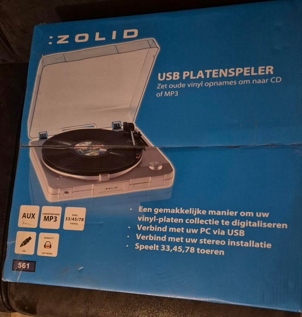 USB Platenspeler - Digitaliseer je Vinyl Collectie, Audio, Tv en Foto, Platenspelers, Nieuw, Platenspeler, Overige merken, USB-aansluiting