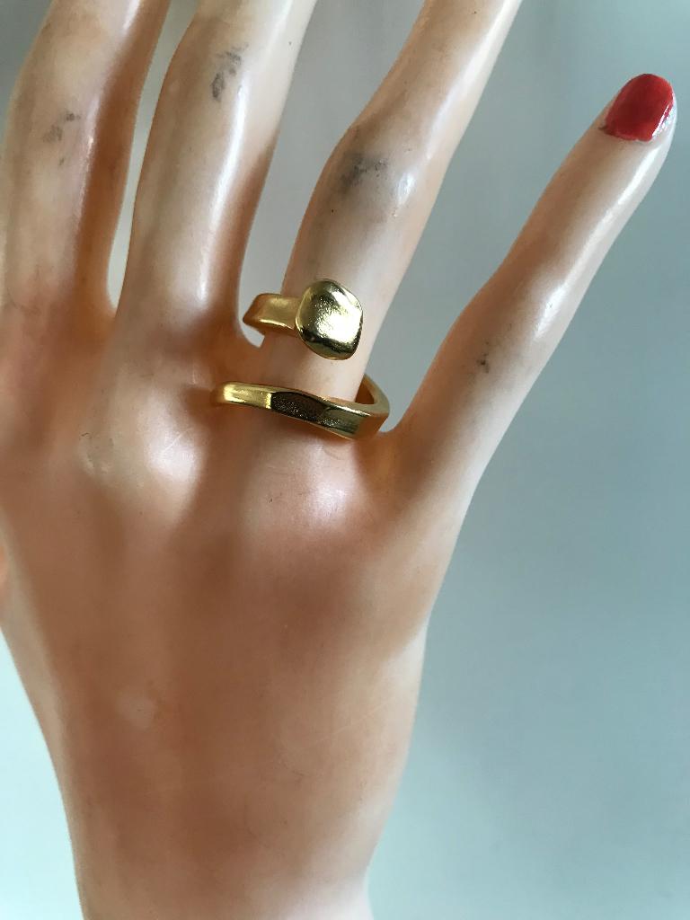 Uno de 50 ring (54) (110,95 = 62,50) Nail B12 gold, Sieraden, Tassen en Uiterlijk, Ringen, Overige materialen, Nieuw, Ophalen of Verzenden