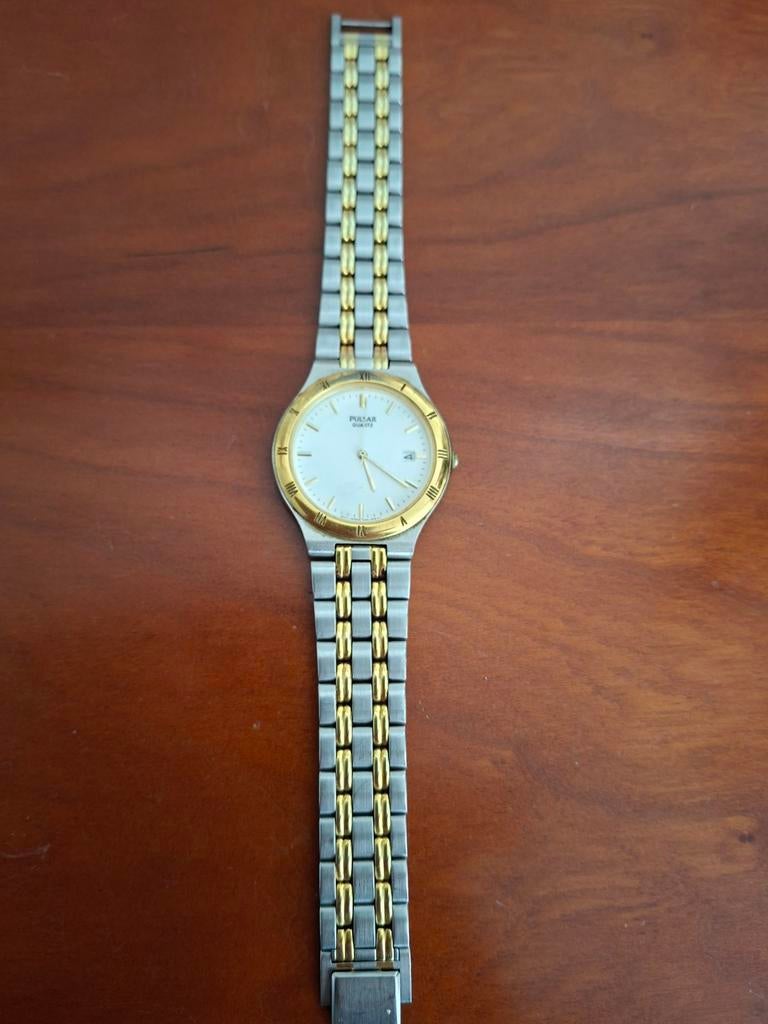 Pulsar herenhorloge, Sieraden, Tassen en Uiterlijk, Horloges | Dames, Ophalen of Verzenden, Zo goed als nieuw, Staal, Overige merken