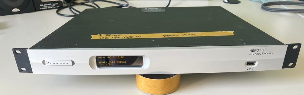 Aero.100 dtv broadcast audio proccesor, Audio, Tv en Foto, Professionele Audio-, Tv- en Video-apparatuur, Gebruikt, Audio, Ophalen of Verzenden