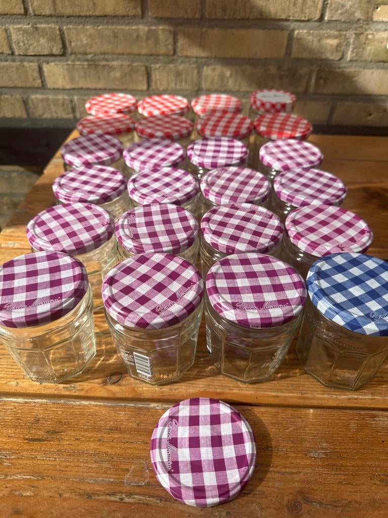 23 Lege Bonne Maman potjes voor inmaak of bewaren, Ophalen of Verzenden, Zo goed als nieuw