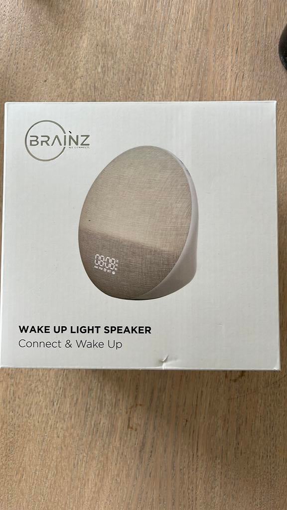 Brainz Wake Up Light Speaker, Witgoed en Apparatuur, Wekkers, Ophalen of Verzenden, Nieuw, Digitaal