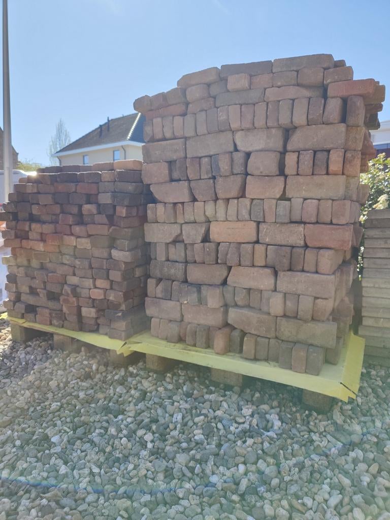 Waaltjes genuanceerd, diverse lengtes (ca. 22m²), Ophalen, Gebruikt, Beton, Klinkers