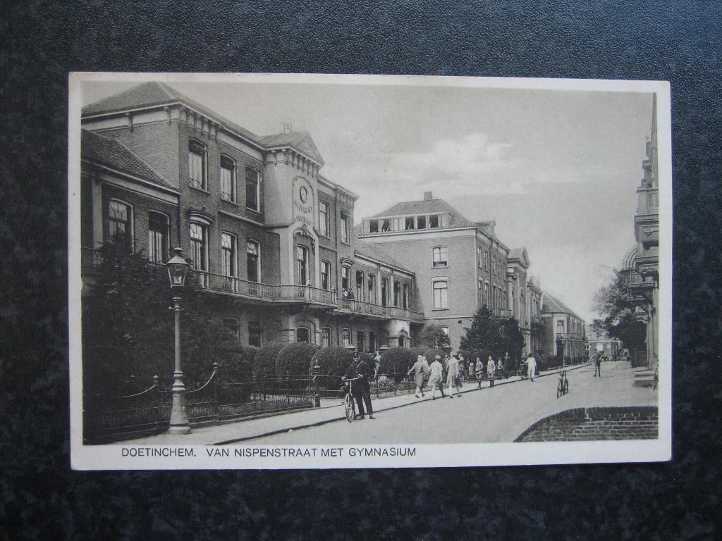 DOETINCHEM Van Nispenstraat met gymnasium B, Ophalen of Verzenden, 1920 tot 1940, Gelderland