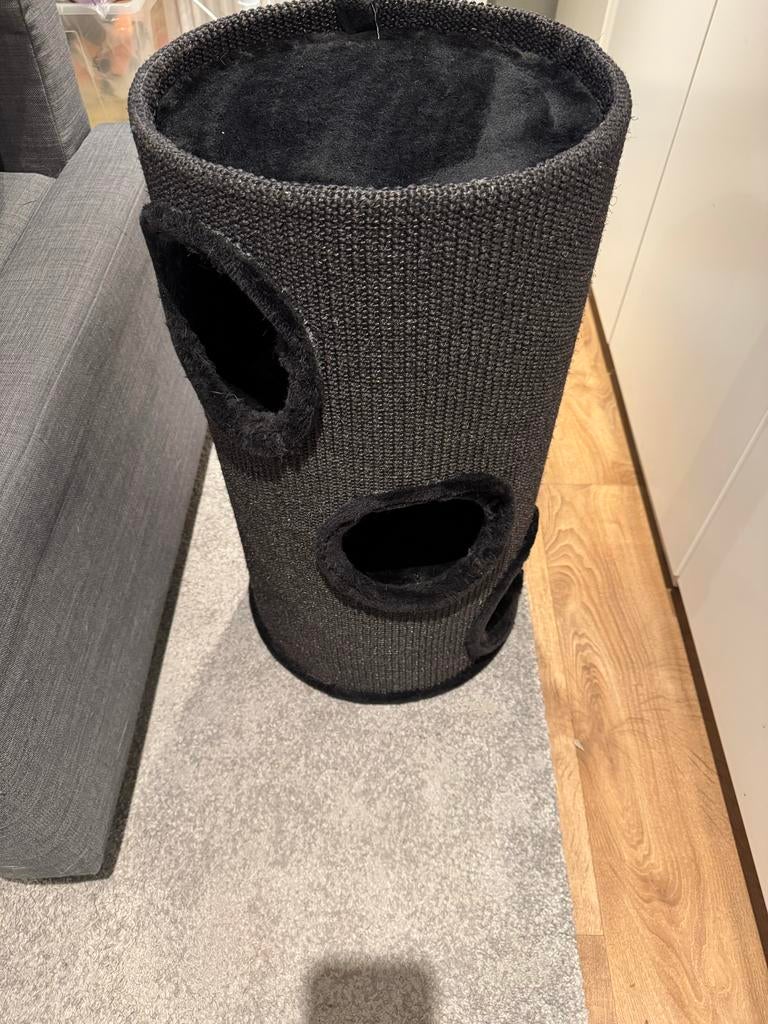 Krabpaal, zwart 66 cm hoog, Dieren en Toebehoren, Katten-accessoires, Ophalen, Zo goed als nieuw